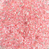 Kép 1/2 - Kásagyöngy, átlátszó, ezüst béléssel, 2 mm - rózsaszín