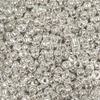 Fémes kásagyöngy, 2 mm - ezüst