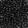 Kásagyöngy, telt színű, 2 mm - fekete