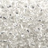 Kásagyöngy, átlátszó, ezüst béléssel, 4 mm - ezüst