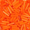 Kép 1/2 - Szalmagyöngy, telt színű, 6 mm - narancssárga
