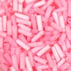 Szalmagyöngy, telt színű, 6 mm - rózsaszín
