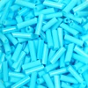 Szalmagyöngy, telt színű, 6 mm - világoskék