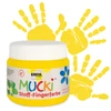 Ujjfesték textilre, Mucki, 150 ml - sárga