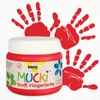 Ujjfesték textilre, Mucki, 150 ml - piros