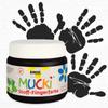 Kép 1/3 - Ujjfesték textilre, Mucki, 150 ml - fekete