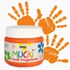 Ujjfesték textilre, Mucki, 150 ml - narancs