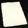 Kép 1/3 - Merített papír, művészeti, 200 g, A2 - fehér, rojtos-cakkos szélű