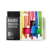 Liquitex Basics akrilfesték készlet - 6x22 ml, fluoreszkáló színek
