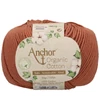 Horgolófonal, Anchor Organic Cotton, 50 g, vegán - 00038 földbarna