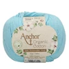 Horgolófonal, Anchor Organic Cotton, 50 g, vegán - 00129 vízkék