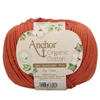 Horgolófonal, Anchor Organic Cotton, 50 g, vegán - 00338 vörös dűne