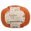 Horgolófonal, Anchor Organic Cotton, 50 g, vegán - 01003 szikla narancs