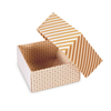 Kép 2/2 - Origami papír, mintás - 80 g, 60 lap, 15x15 cm - Pöttyös-csíkos, krém