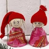 Kép 2/3 - Kerámia csengő, fehéragyag, 5,7x6 cm minta 1