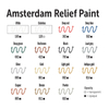 Kép 3/4 - Amsterdam Relief Paint kontúrfesték, nem kiégethető, 20 ml - fekete, 700