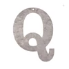 Cink betű - Q, 12 cm