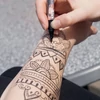 Tetováló filc, Tattoo pen, 0,5-3 mm - kék