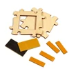 Kép 2/2 - Fa képkeret, 6x6 cm - puzzle, hűtőmágnes, négyzet