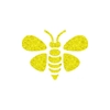 Kép 2/2 - Tetováló sablon, öntapadós stencil - Méhecske