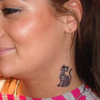 Kép 3/4 - Tetováló sablon, öntapadós stencil - Cica 3