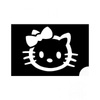 Kép 1/3 - Tetováló sablon, öntapadós stencil - Hello Kitty 2