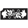 Kép 1/2 - Tetováló sablon, öntapadós stencil - Virág 20