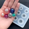 Szilikon öntőforma műgyantához - gömbök, 6 méret