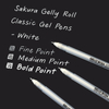 Kép 3/3 - Sakura Gelly Roll zselés toll készlet, 3 db - Bright White 05/08/10 írás