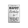 Kép 1/4 - Pecsételő, Woodies, Vintage, 4x6 cm - Happy birthday to you