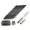 Kép 3/5 - Cretacolor Monolith Graphite Set grafit rajzkészlet, 11 db-os, fémdobozos