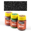 Kép 1/7 - Deka Perm Glitter csillámos textilfesték 25 ml - 90 fekete