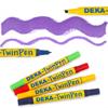 Kép 1/4 - Deka TwinPen kétvégű textilfilc - 39 viola