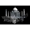 Karckép gravírozó készlet karctűvel, 29x39 cm - Taj Mahal, ezüst