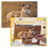 Kép 1/2 - Számozott kifestő készlet, akrilfesték+ecset, 29x39 cm - Afrikai oroszlán