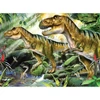Számozott kifestő készlet, akrilfesték+ecset, 29x39 cm - Dinoszauruszok