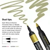 ProMarker kétvégű alkoholos filctoll készlet - 6 db, metallic