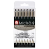 Sakura Pigma Micron műszaki rajztoll készlet - 6+1 db