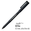 Sakura Pigma Sensei 03 rajztoll, fekete - 0,3 mm