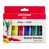 Kép 1/4 - Talens Amsterdam akrilfesték készlet - 6x20 ml, általános