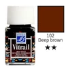 Vitrail gyantaalapú üvegfesték, 50 ml - mélybarna