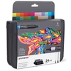 ProMarker kétvégű alkoholos filctoll készlet - 24+1 db, arts and illustration set, cipzáras tartóban