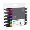 ProMarker kétvégű alkoholos filctoll készlet - 6 db, rich tones