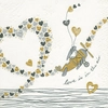 Kép 2/2 - Szalvéta csomagban - A szeretet a levegőben van! domborított (kk)