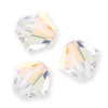 Preciosa kúpos kristálygyöngy füzér, 6 mm - Crystal AB