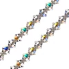Preciosa kúpos kristálygyöngy füzér, 6 mm - Crystal AB