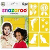 Snazaroo arcfestő stencil, 6 minta - Rainbow, unisex