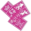Kép 3/3 - Snazaroo arcfestő stencil, 6 minta - Fantasy, lányoknak