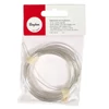 Ékszer drót, 0,8 mm, 6 m - ezüstszínű, rézmaggal