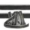 Kép 1/3 - Bársonyszalag, 10 mm, 3 méter - 85 antracit